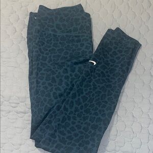 Nike Teal Leopard Print Women Leggings
